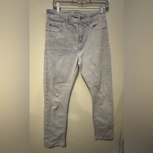 Pilcro and the Letterpress women’s Light blue-Gray Straight Jeans 29in